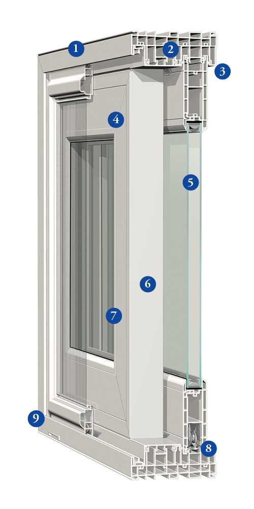 Window cross-section illustration