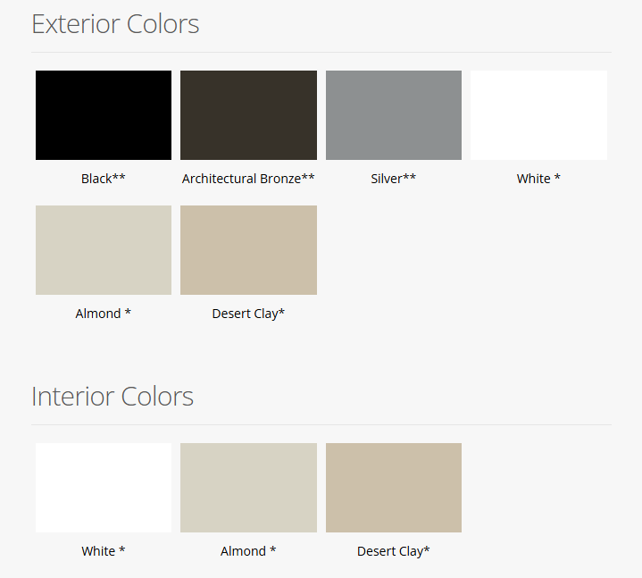 Decorative window grid pattern options